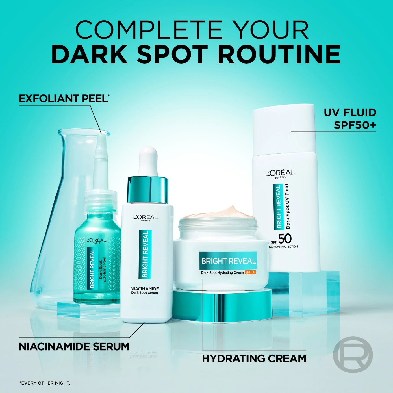 L'Oréal Paris Bright Reveal Niacinamide Dark Spot UV Fluid SPF 50, 50 ml LOreal Paris