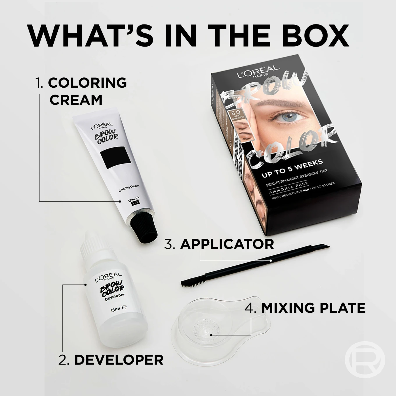 L'Oréal Paris Brow Color Kit Brunette 5.0 1 st 5.0 Brunette LOreal Paris