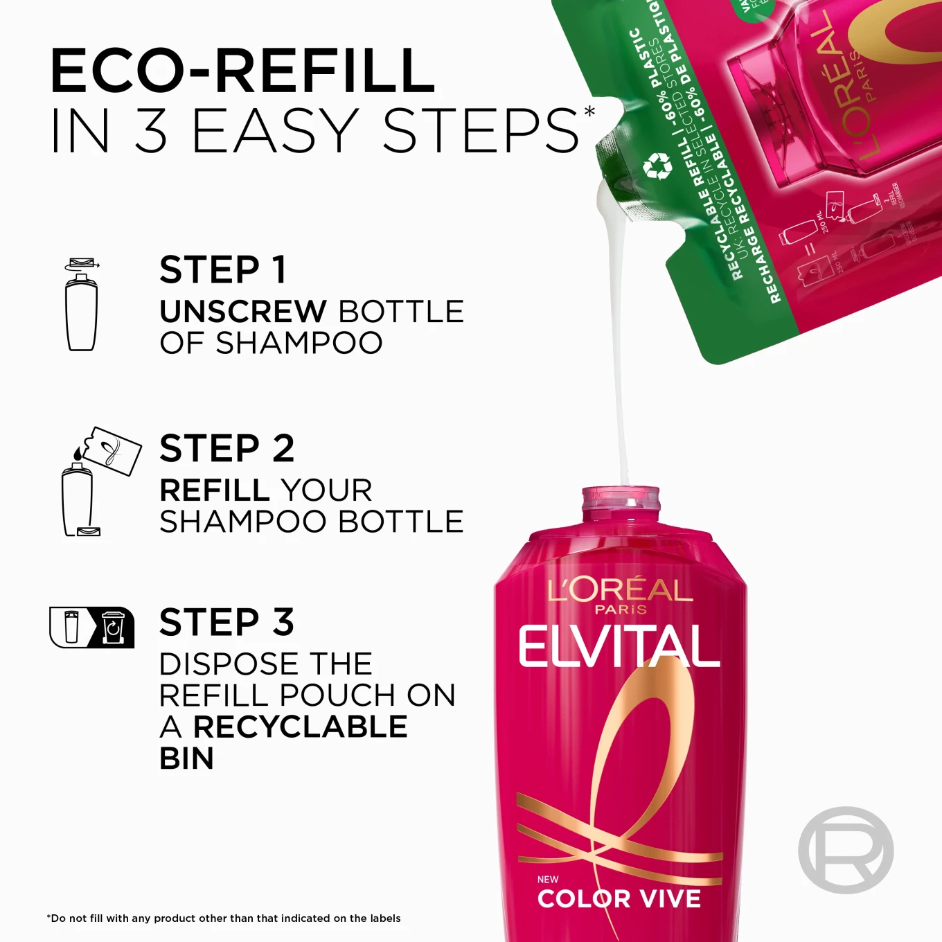 L'Oréal Paris Elvital Color Vive Shampoo Refill 500 ml L'Oréal Paris