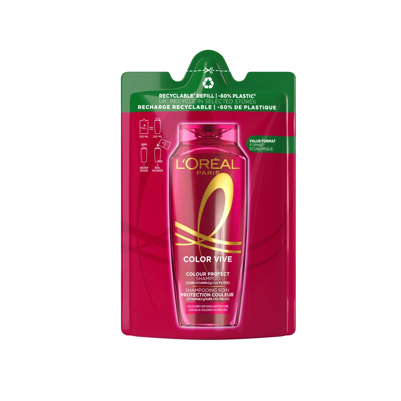 L'Oréal Paris Elvital Color Vive Shampoo Refill 250 ml L'Oréal Paris