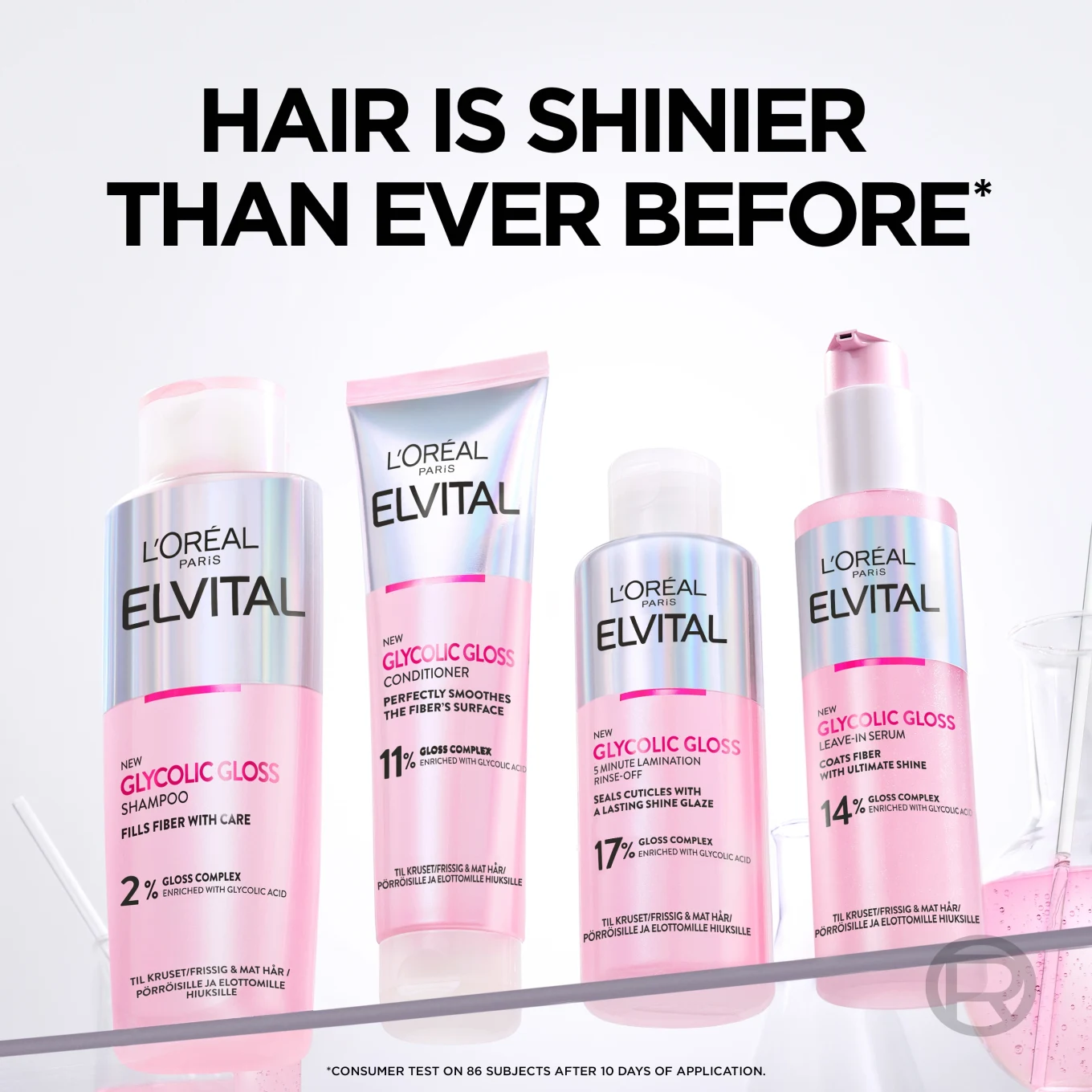 L'Oréal Paris Elvital Glycolic Gloss 5-Minute Lamination Rinse-Off  200 ml L'Oréal Paris