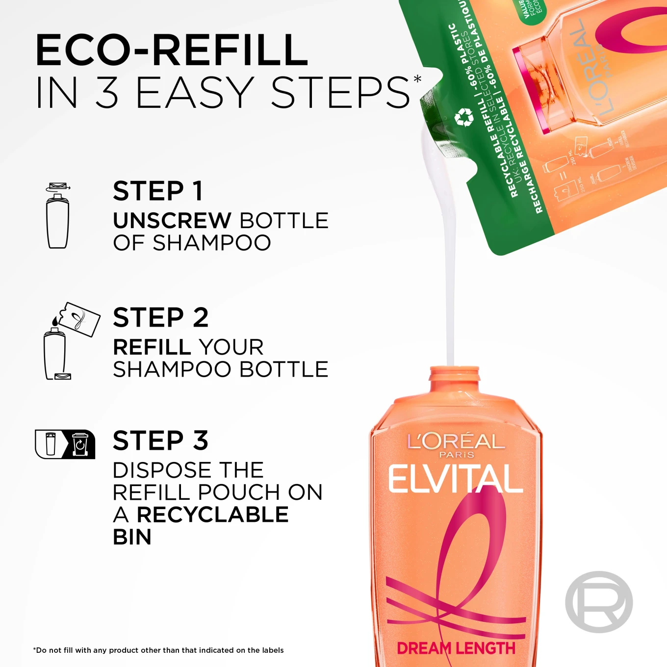 L'Oréal Paris Elvital Dream Length Shampoo Refill 250 ml L'Oréal Paris