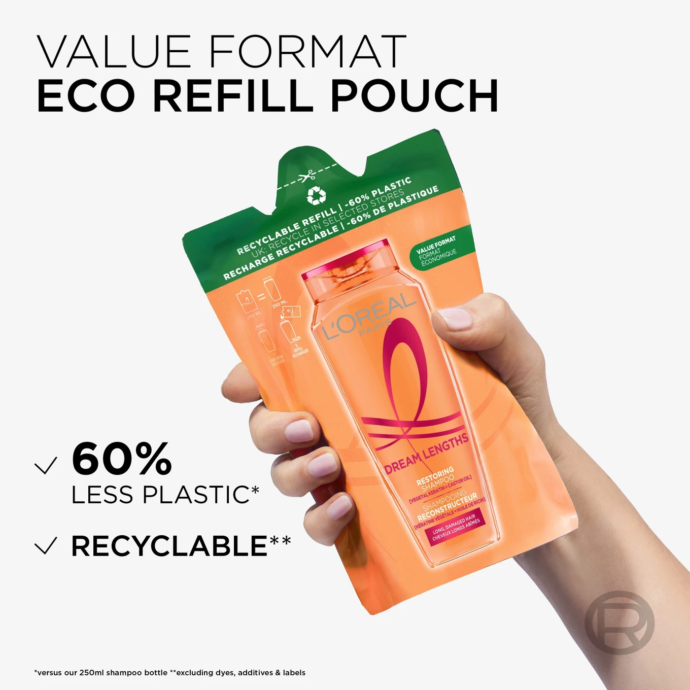 L'Oréal Paris Elvital Dream Length Shampoo Refill 250 ml L'Oréal Paris