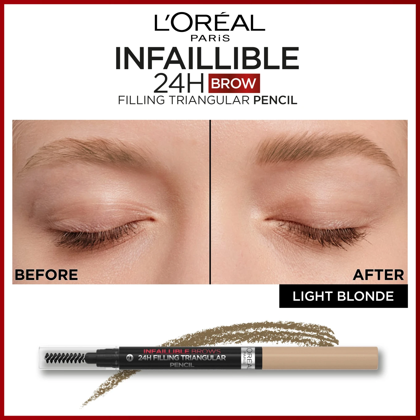 L'Oréal Paris Infaillible Brows 24H Filling Triangular Pencil Brunette 3.0 1 ml 5.0 Light Brunette LOreal Paris
