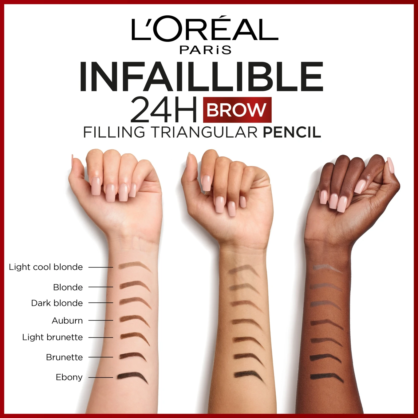 L'Oréal Paris Infaillible Brows 24H Filling Triangular Pencil Brunette 3.0 1 ml 5.0 Light Brunette LOreal Paris
