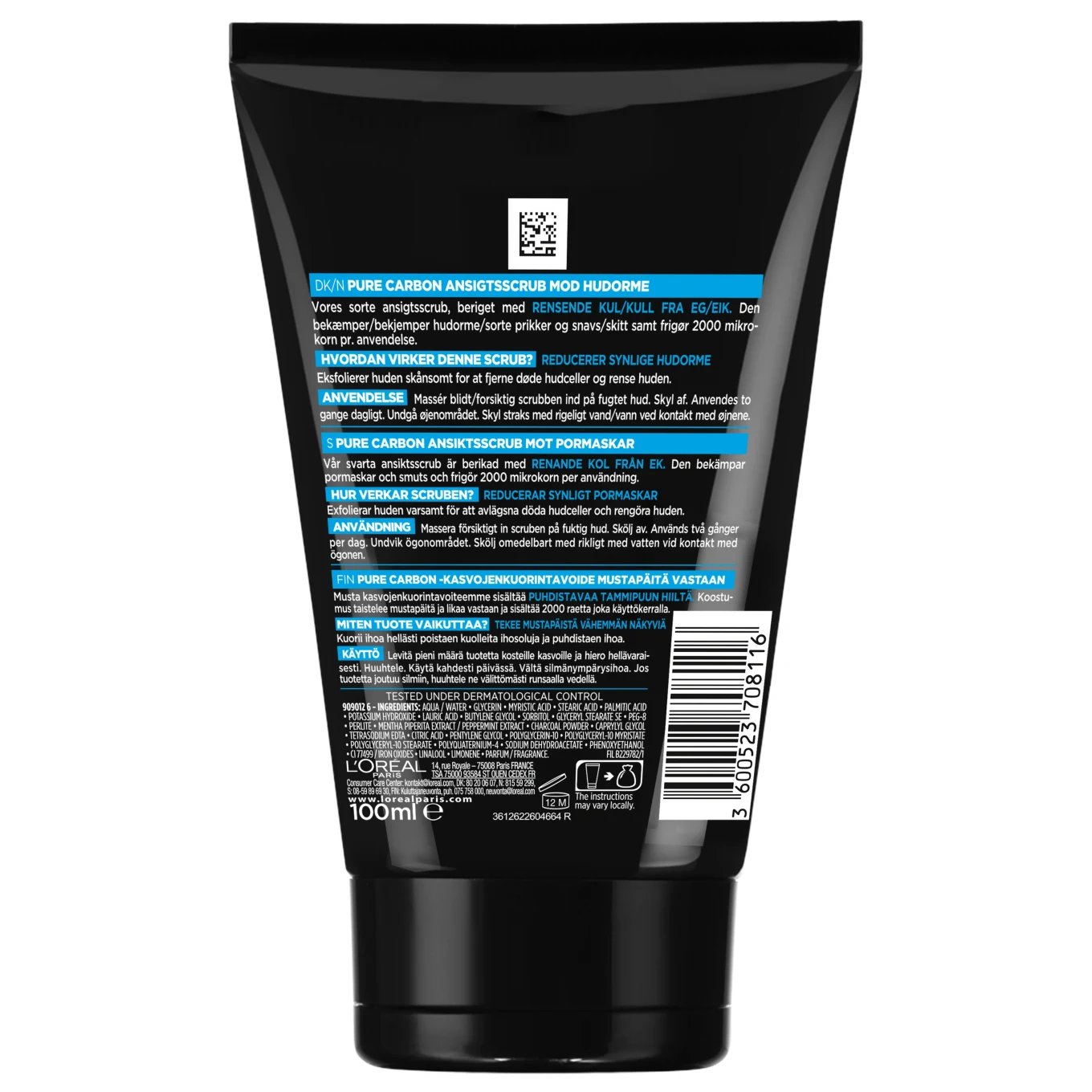 L'Oréal Paris Men Expert Pure Carbon Anti-Blackhead Daily Face Scrub 100 ml LOreal Paris