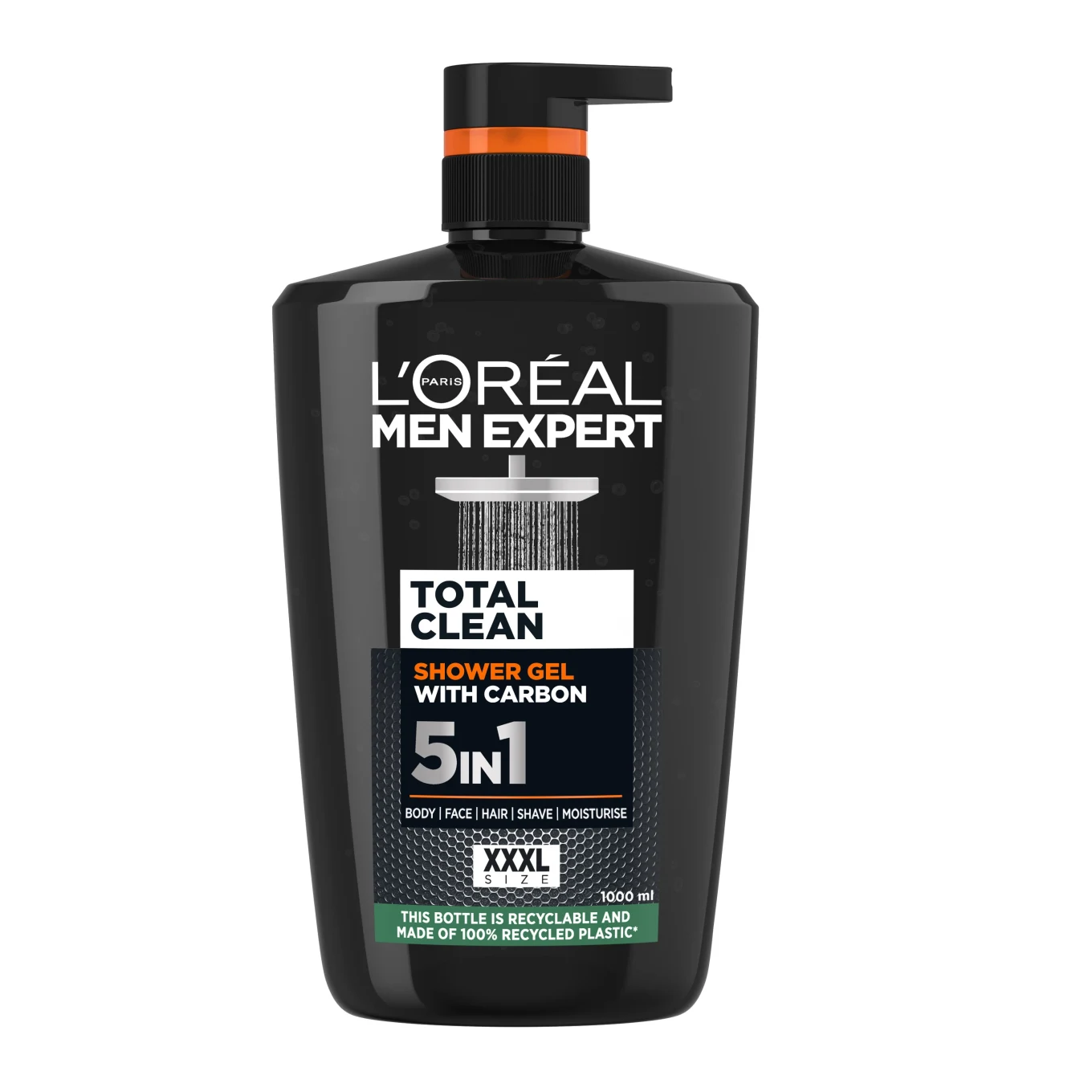 L'Oréal Paris Men Expert Pure Carbon Total Clean Carbon Shower Gel 1000 ml L'Oréal Paris