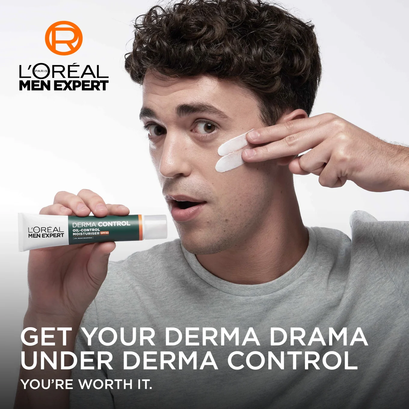 L'Oréal Paris Men Expert Derma Control Oil-Control Moisturiser SPF 30, 40 ml LOreal Paris