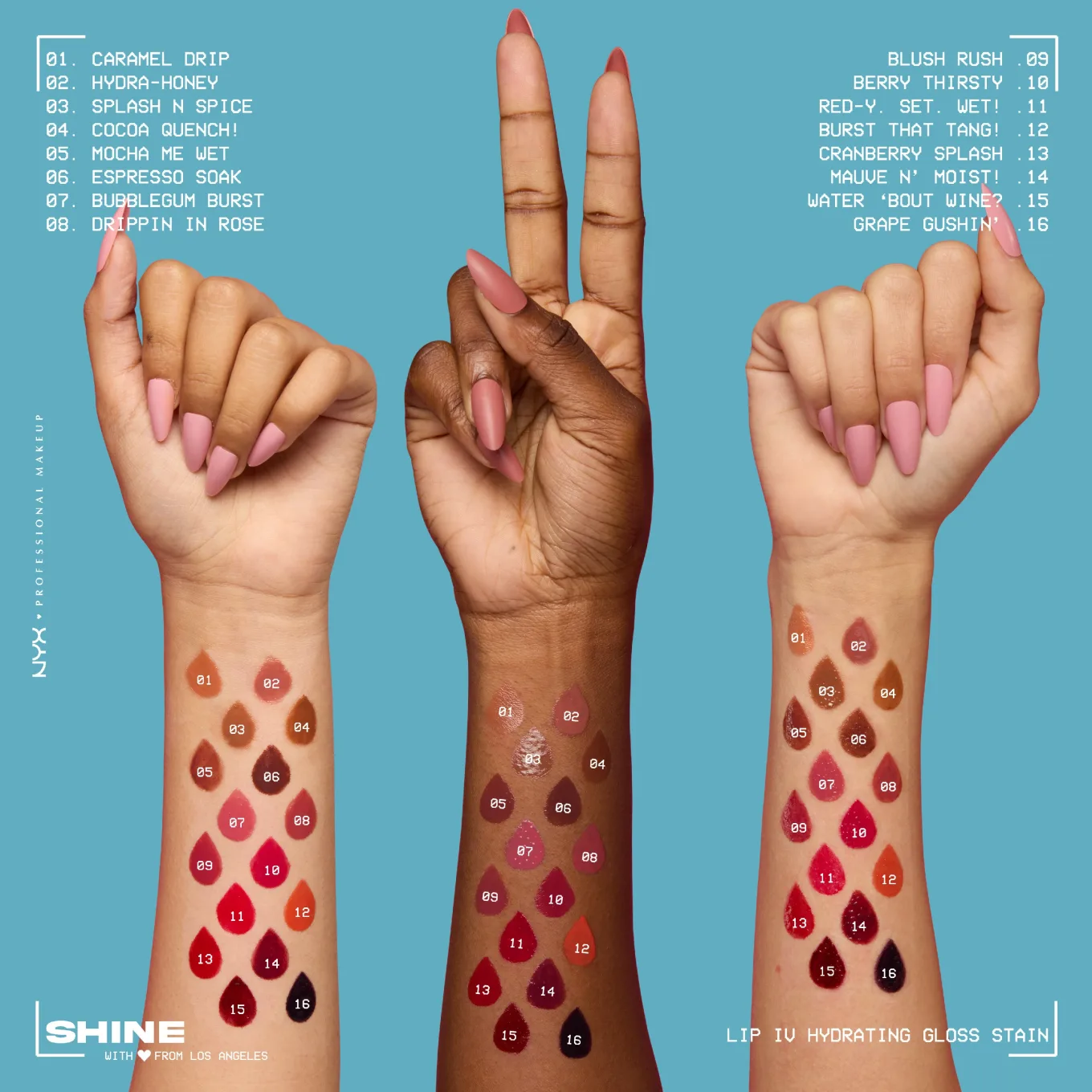 NYX Professional Makeup Lip I.V. Lip Gloss 5 ml 11 Redy-Y.Set. Wet! NYX Professional Makeup