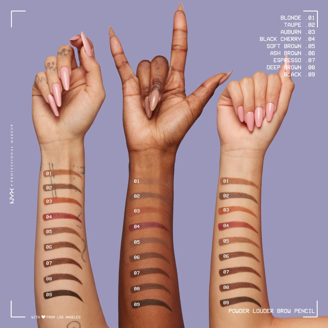 NYX Professional Makeup Powder Louder Ögonbrynspenna 16 g 08 Deep Brown NYX Professional Makeup