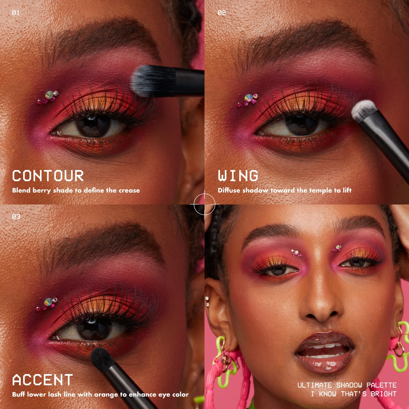 NYX Professional Makeup Ultimate Color Palette 16-Pan 16 x 0,8 g  04W I Know thats Bright NYX Professional Makeup