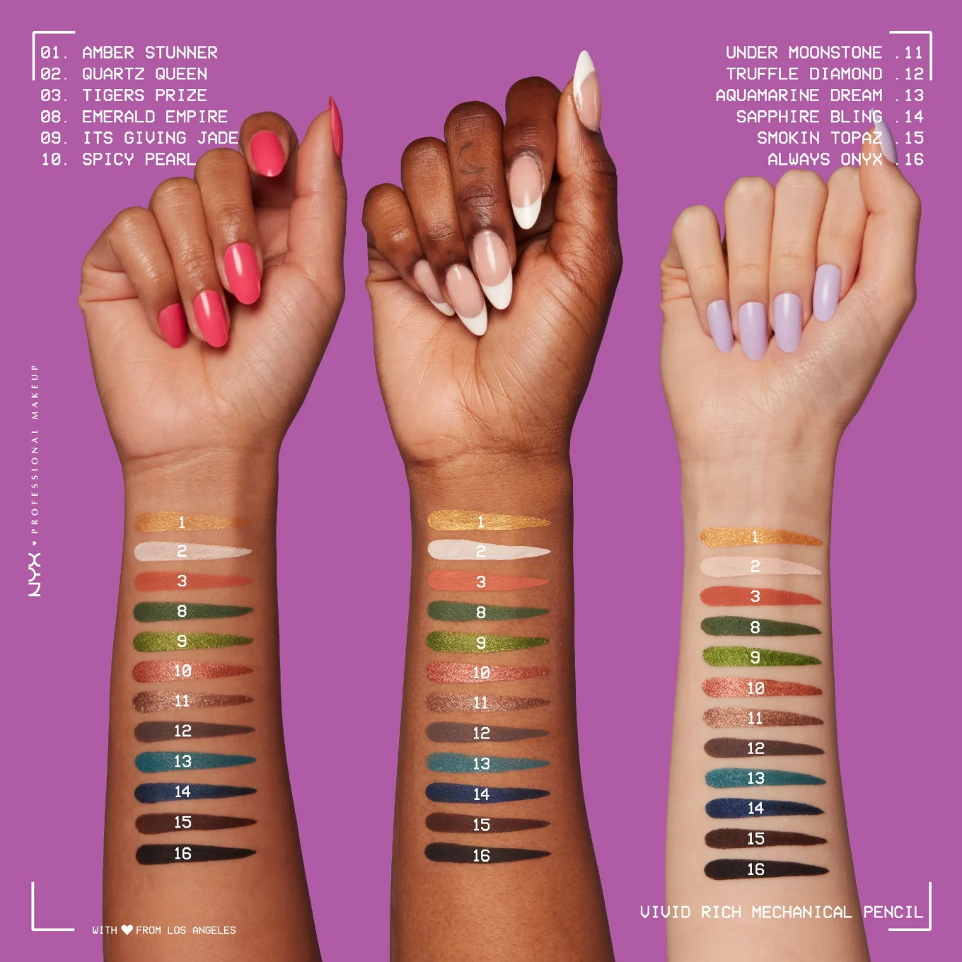 NYX Professional Makeup Vivid Rich Mechanical Liner 0,3 g 15 Smokin' Topaz NYX Professional Makeup