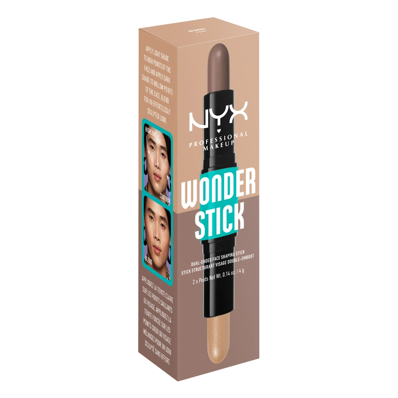 NYX Professional Makeup Wonder Stick Dual-Ended Face Shaping Stick 4g 01 Fair NYX Professional Makeup