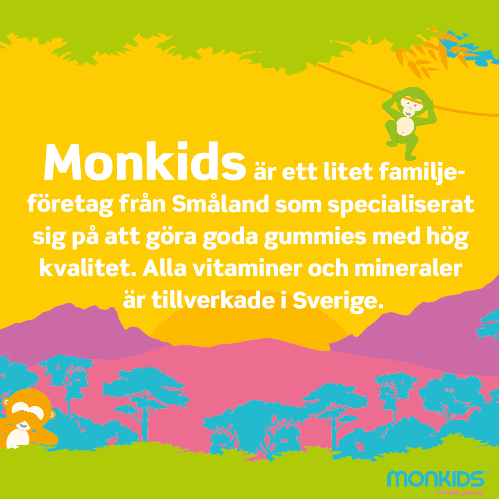 Monkids C-vitamin + Zink Fruktsmak 60 st Monkids