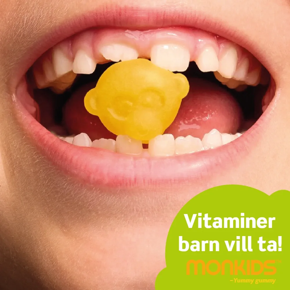 Monkids C-vitamin + Zink Fruktsmak 60 st Monkids