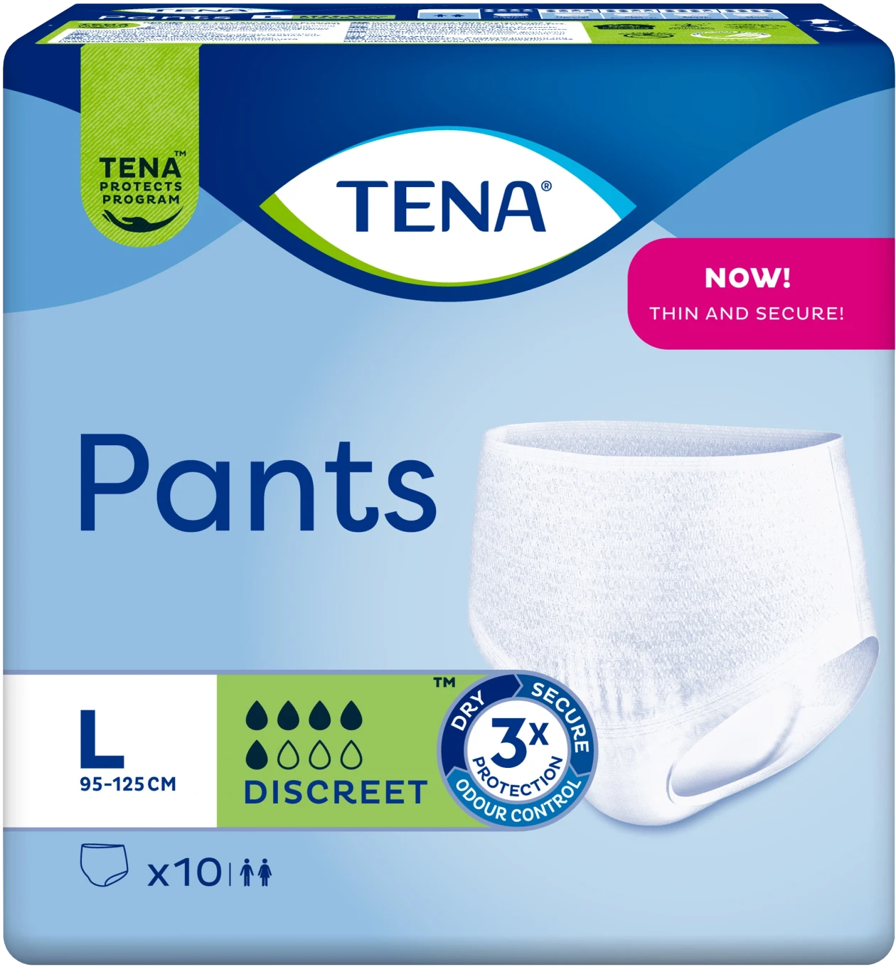 TENA Pants Discreet Large 10 st Tena
