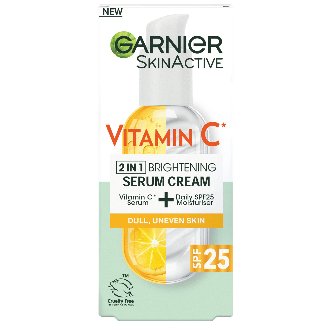 Garnier SkinActive Vitamin C 2-In-1 Brightening Serum Cream 50 ml Garnier