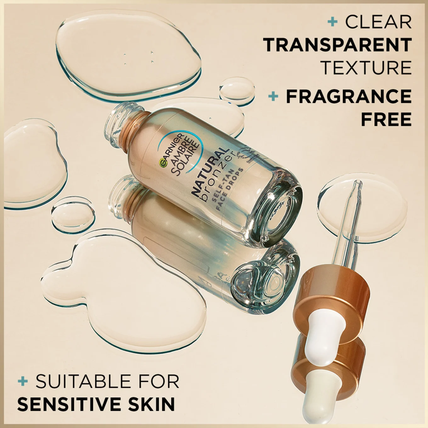 Garnier Ambre Solaire Natural Bronzer Self-Tan Face Drops 30 ml Garnier