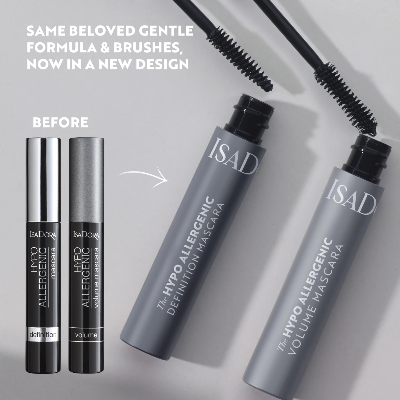 IsaDora Hypo Allergenic Definition Mascara 01 Black 10 ml 02 Brown IsaDora