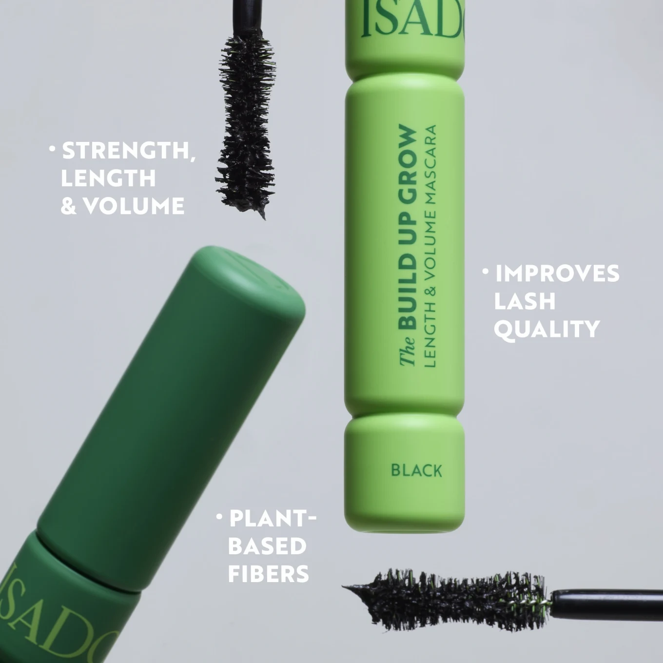 IsaDora Build Up Grow Length & Volume Mascara 9 ml 01 Black IsaDora