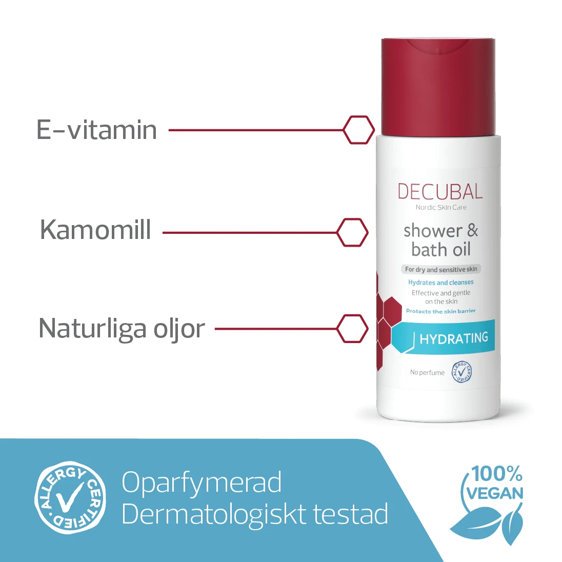 Decubal Shower & Bath Oil 200 ml Decubal