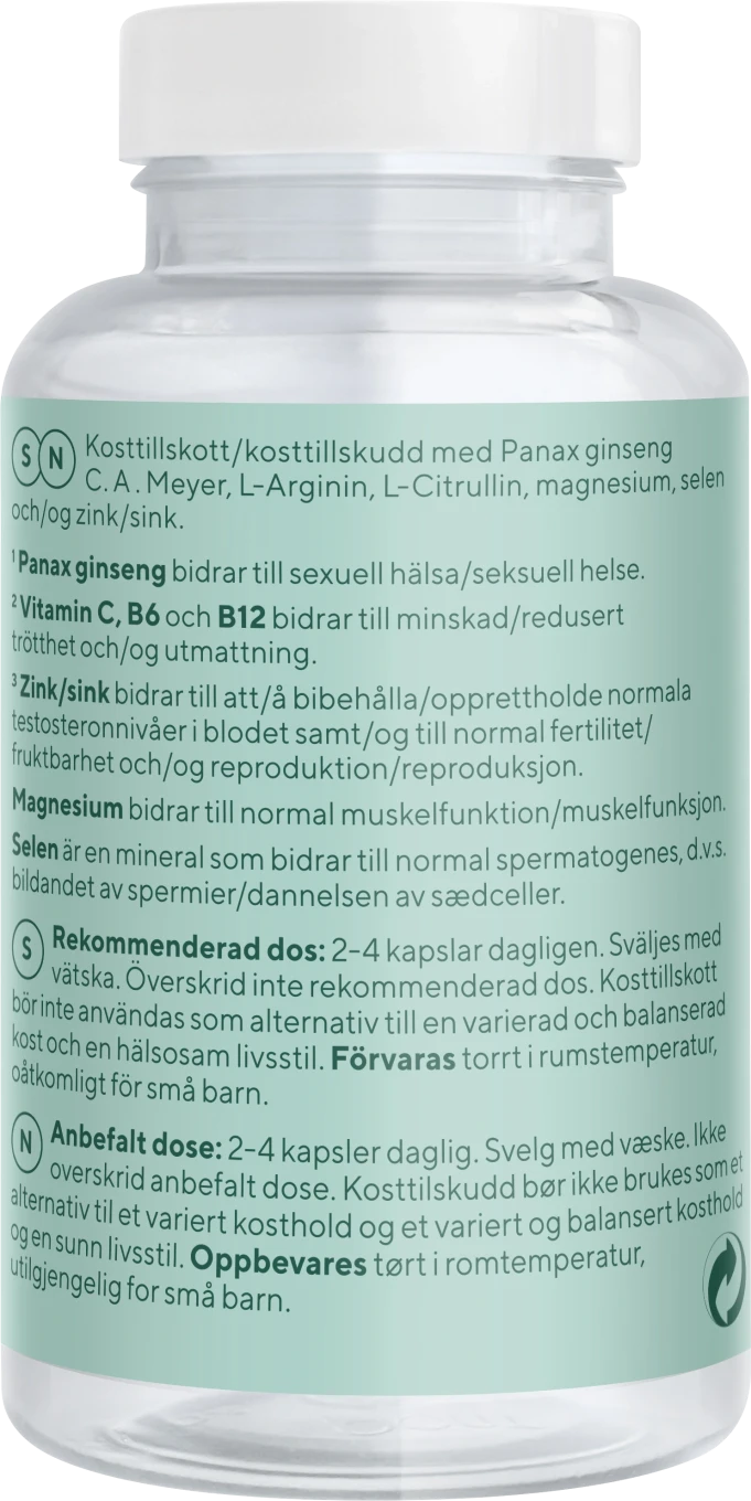 RFSU Lust & Energy Man 90 kapslar RFSU