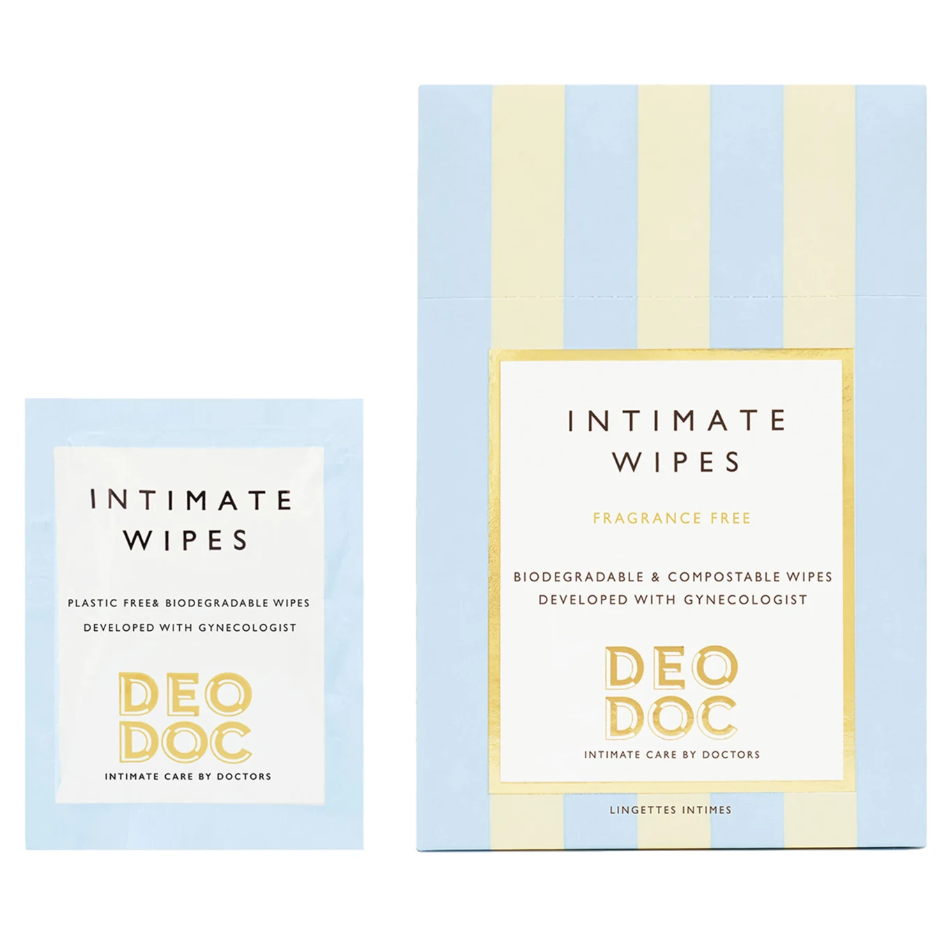 DeoDoc Intimate Wipes Fragrance free 10 st DeoDoc
