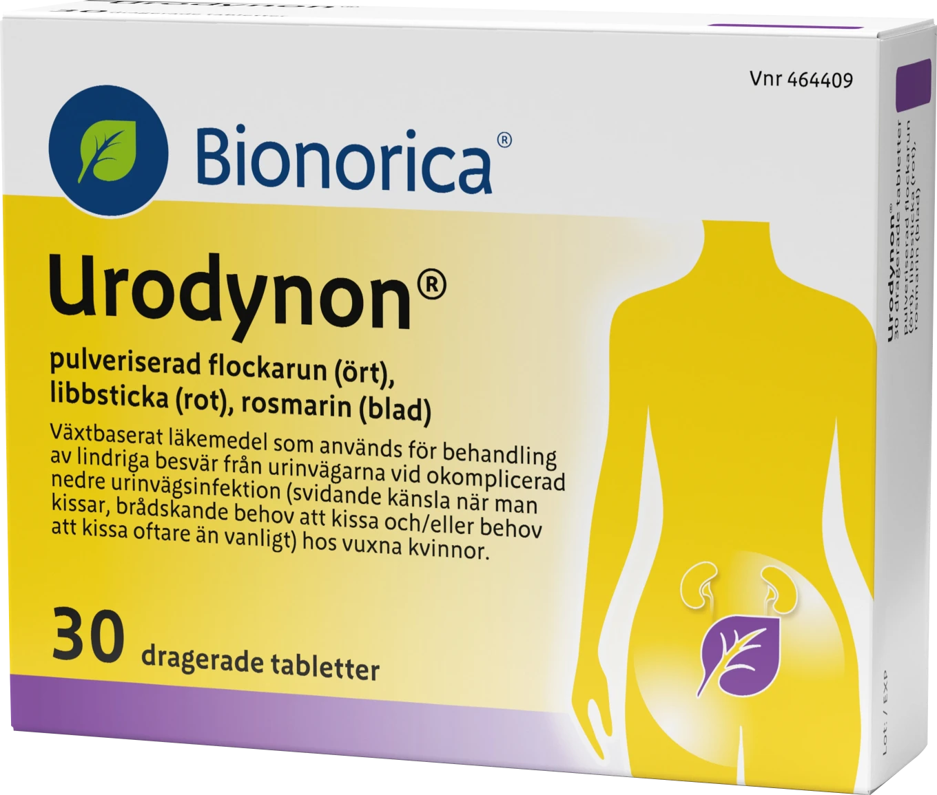 Urodynon Dragerad Tablett 30 st URODYNON, Bionorica