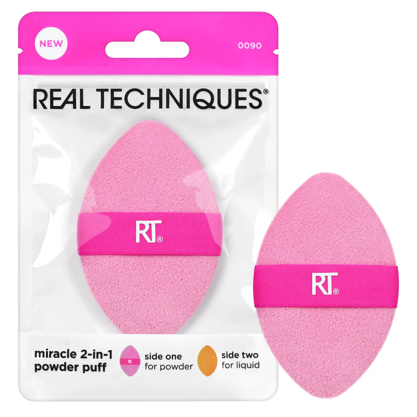 Real Techniques 2 in 1 Miracle Powder Puff Real Techniques