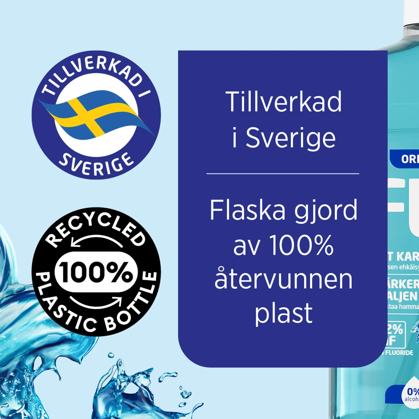 Flux Original Coolmint fluorskölj 500 ml Flux