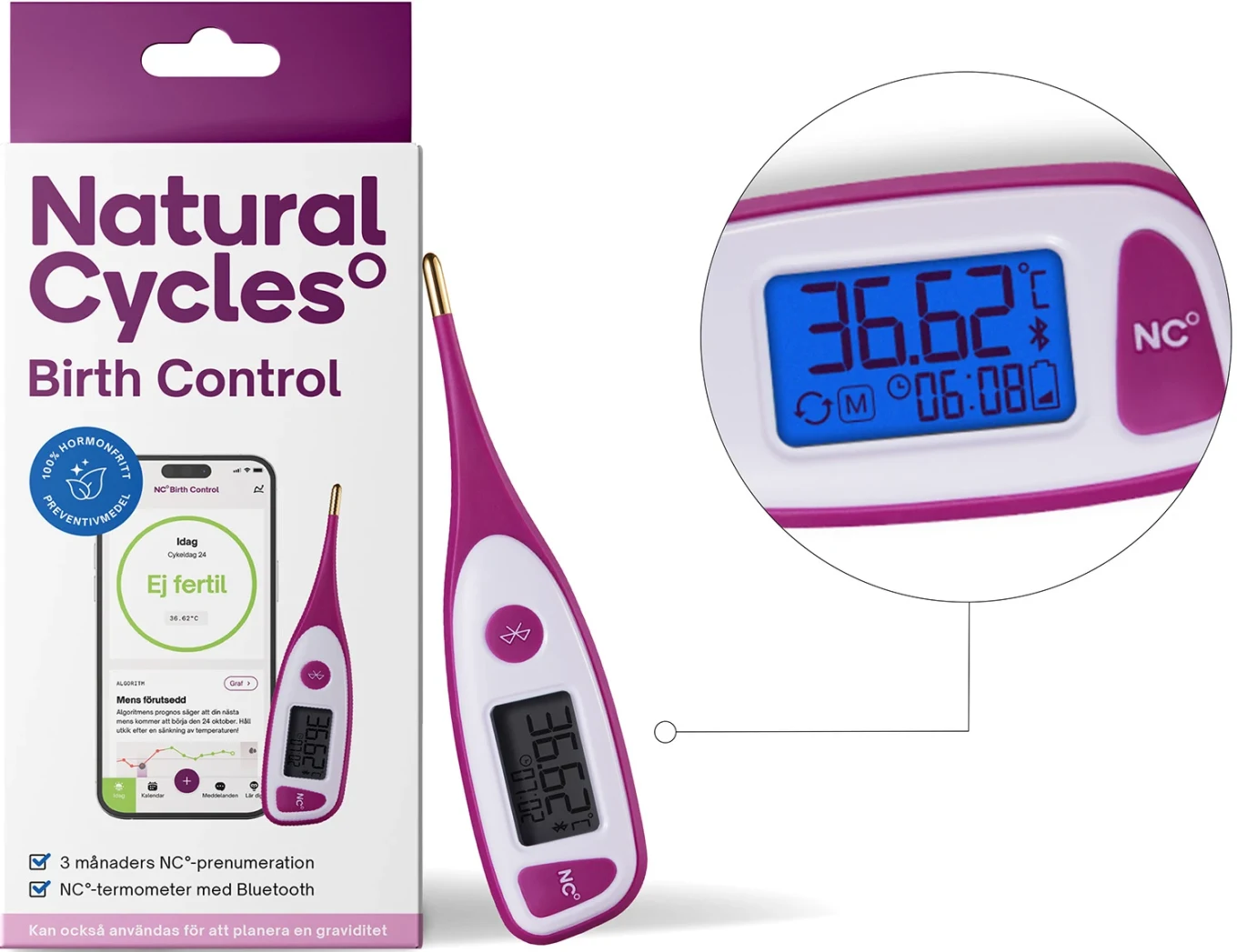 Natural Cycles Birth Control+NC° Termometer Natural Cycles