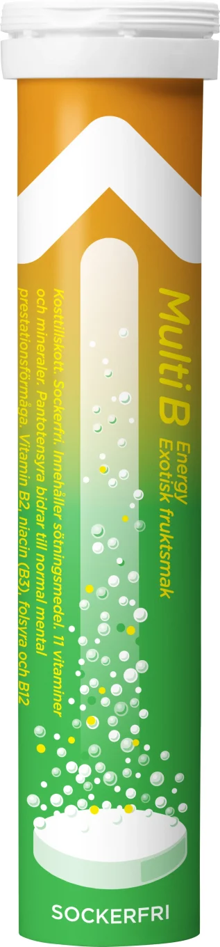 Hjärtats Multi B Energy Exotisk Frukt Brustablett 20 st Hjärtats