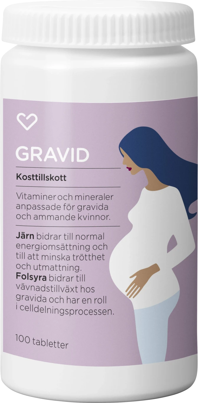 Hjärtats Multivitamin Gravid Tablett 100st Hjärtats