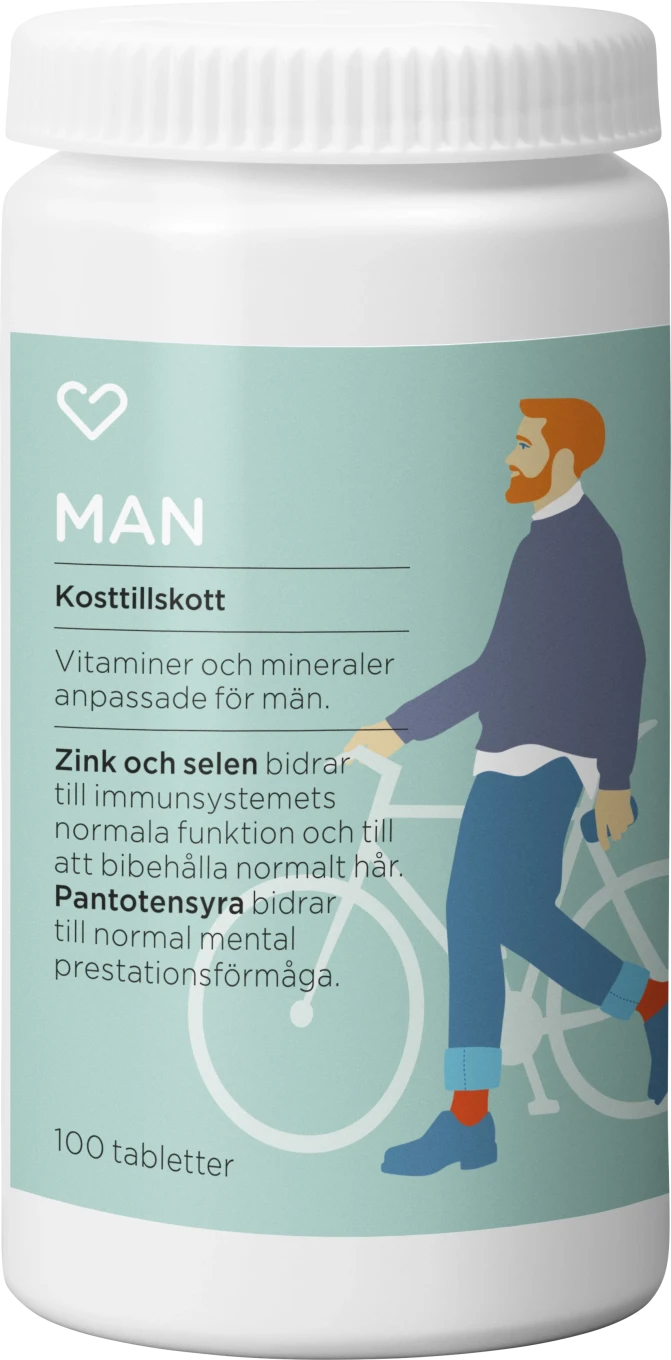 Hjärtats Multivitamin Man Tablett 100st Hjärtats