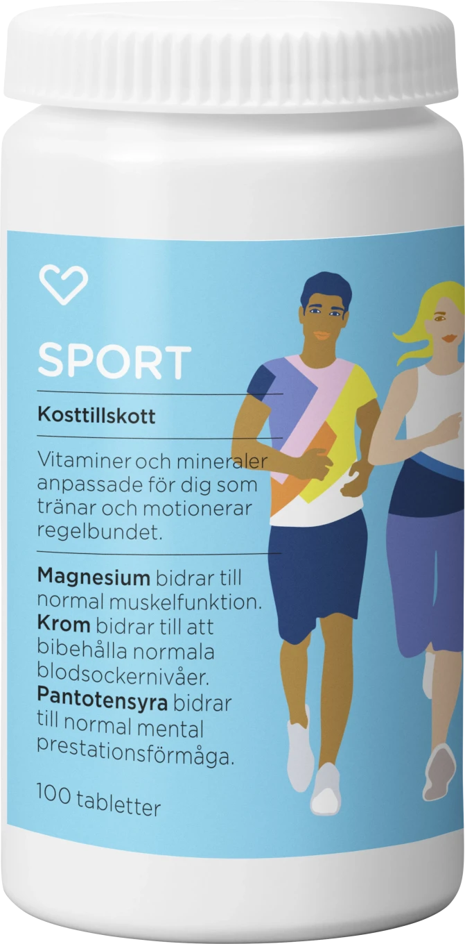 Hjärtats Multivitamin Sport Tablett 100st Hjärtats