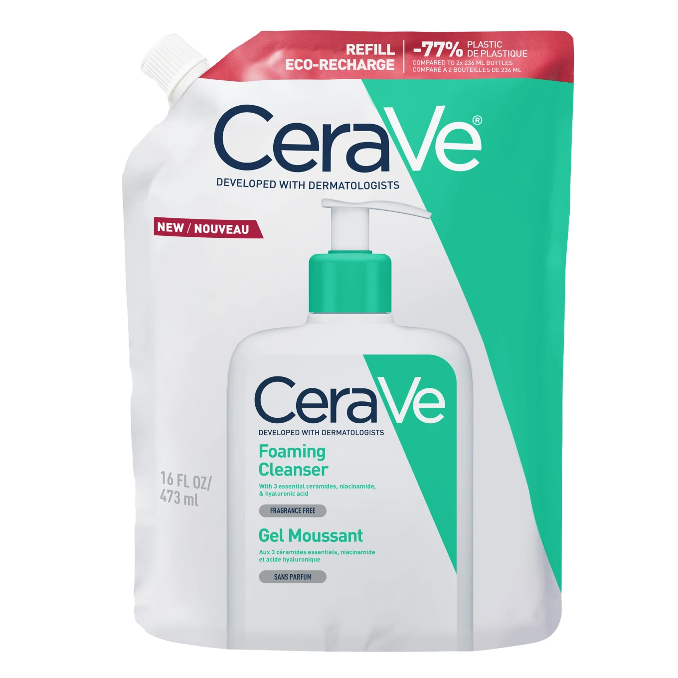 CeraVe Foaming Cleanser Refill 473 ml Cerave
