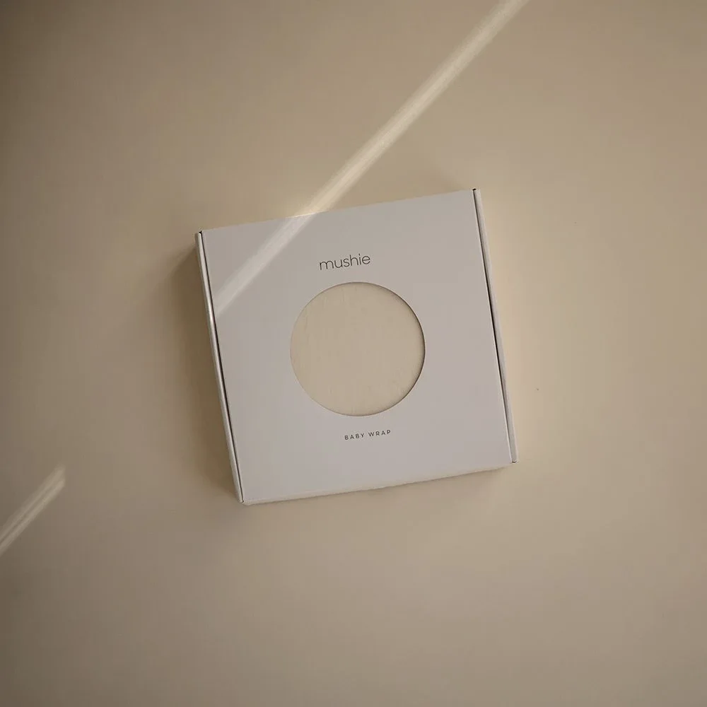 Mushie Baby Carrier Wrap Ivory Mushie