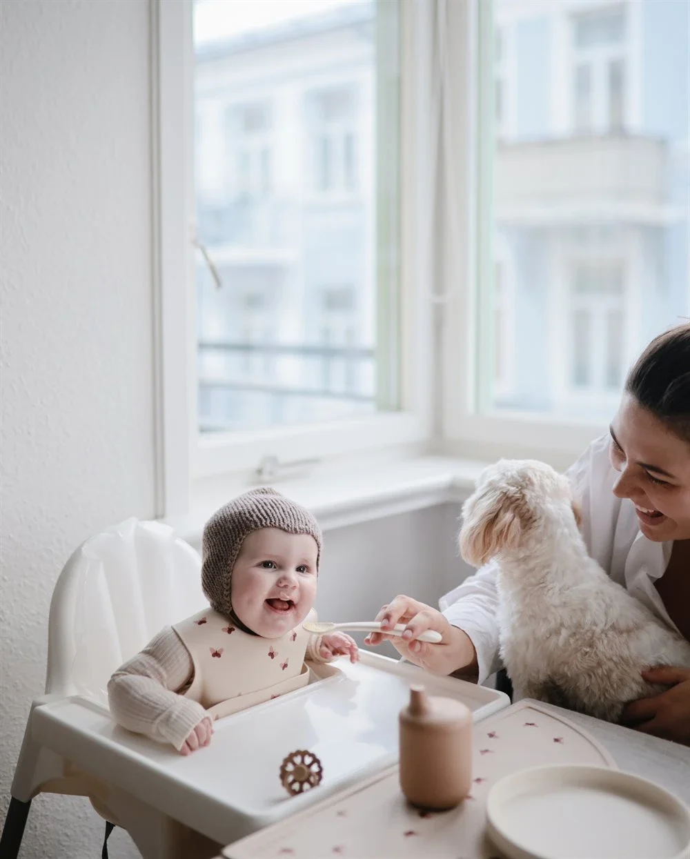 Mushie Silicone Bib Butterflies Mushie