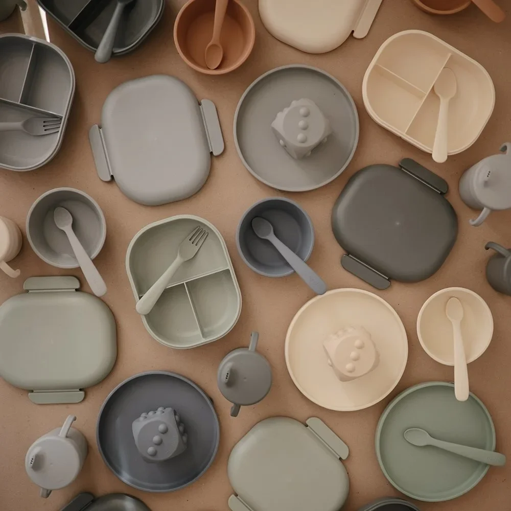 Mushie Lunchbox Sage Mushie