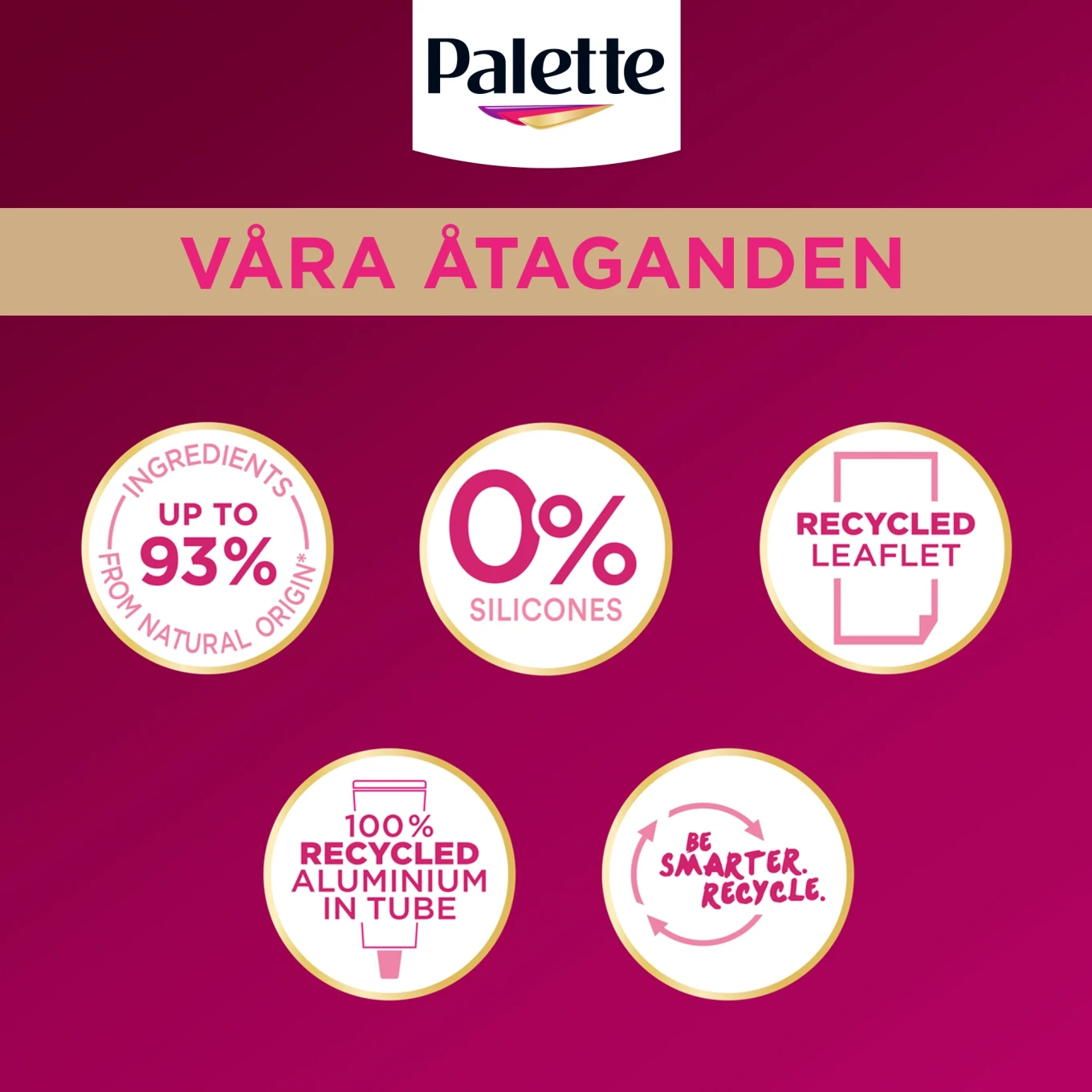 Palette Intensive Creme Coloration 4-0 Mellanbrun Palette