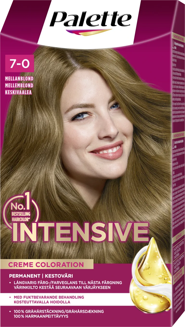 Palette Intensive Creme Coloration 7-0 Mellanblond Palette