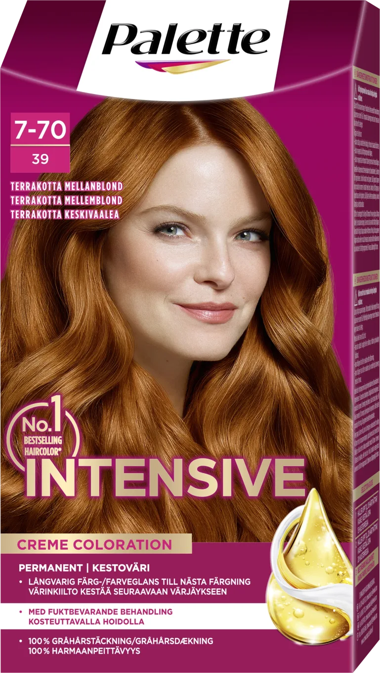 Palette Intensive Creme Coloration 7-70 Terrakotta Mellanblond Palette