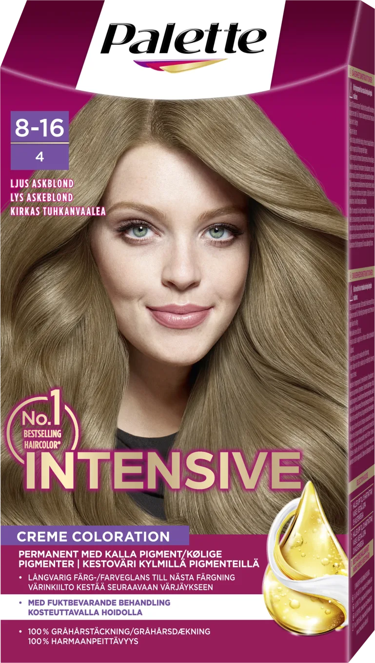 Palette Intensive Creme Coloration 8-16 Ljus Askblond Palette