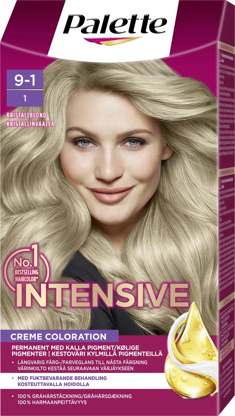 Palette Intensive Creme Coloration 9-1 Kristallblond Palette