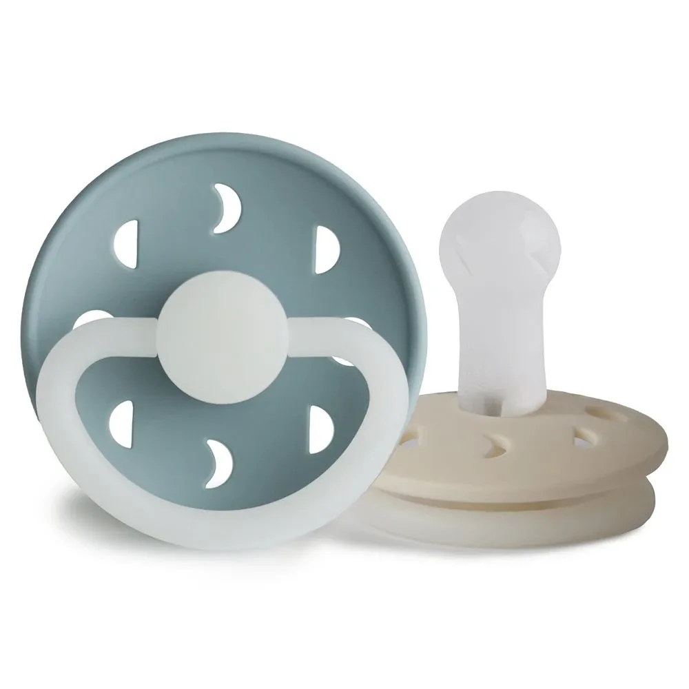 FRIGG Moon Phase Silicone 2-Pack Stone Blue Night/Cream Night Size 2 FRIGG