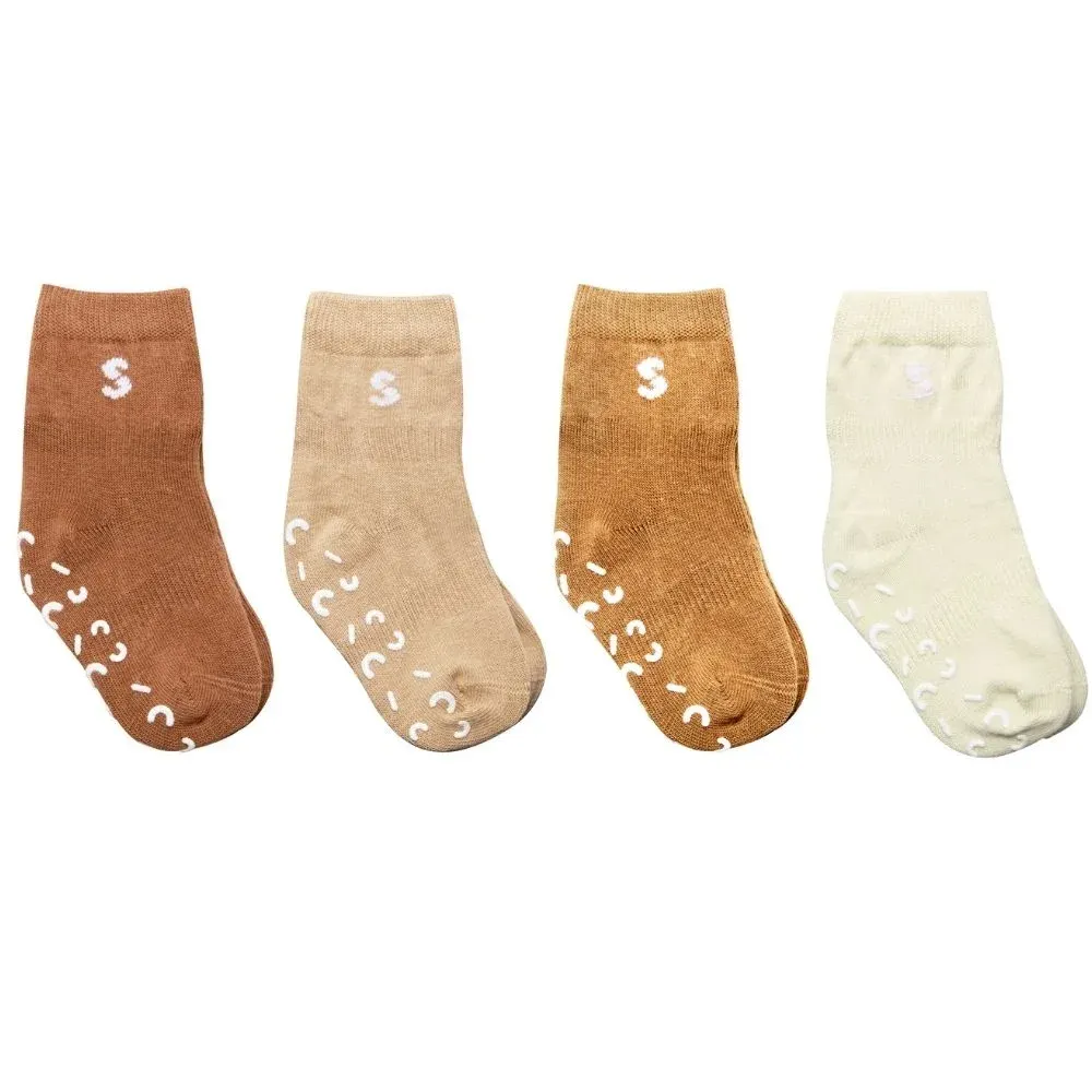 STUCKIES Strumpor i bomull 19/21 Desert 4-pack STUCKIES