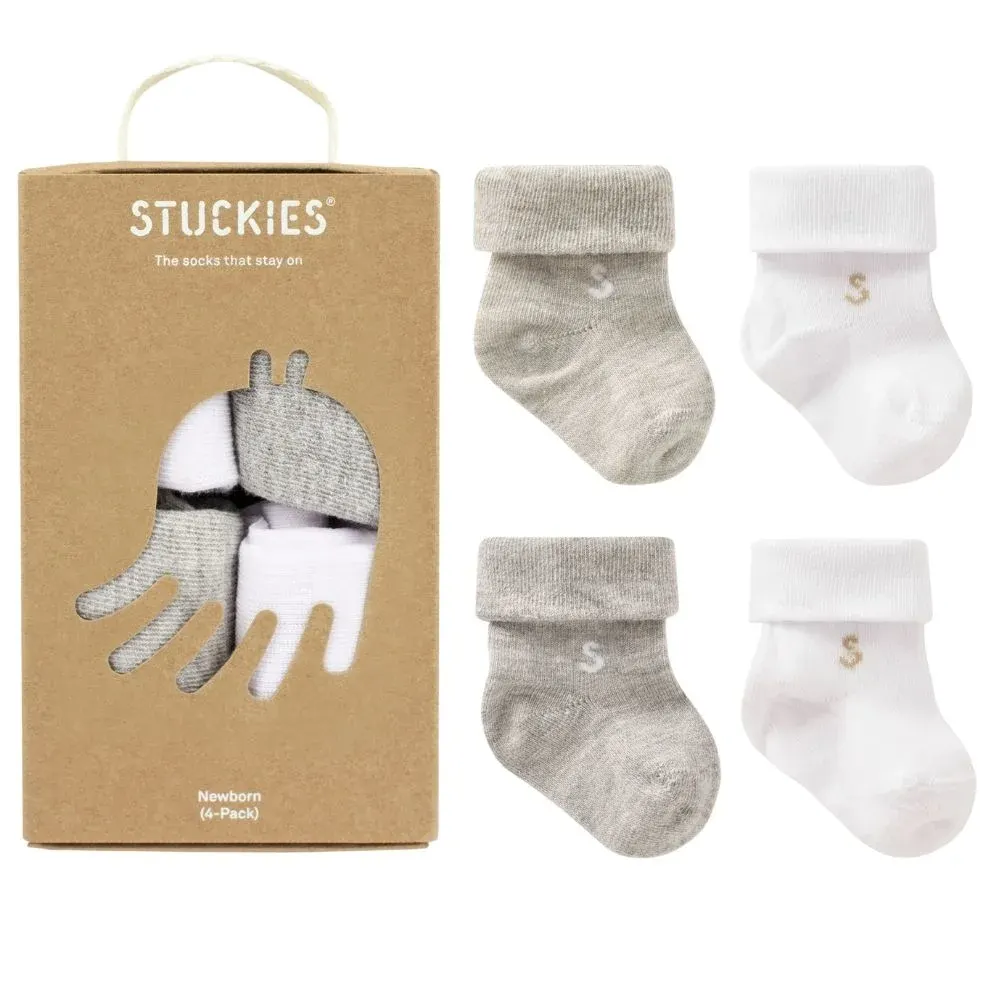 STUCKIES Strumpor för nyfödd 4-pack Basics STUCKIES