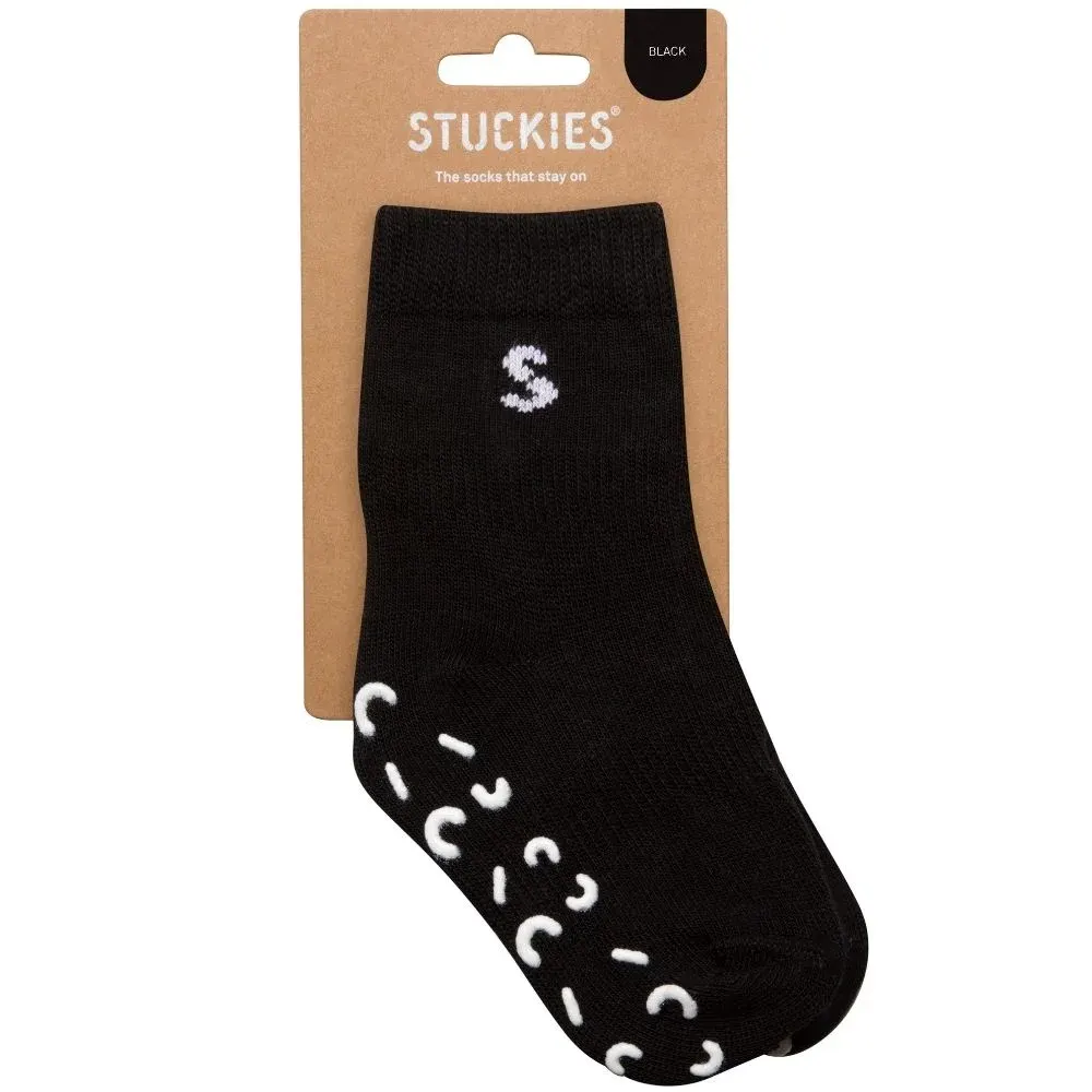 STUCKIES Strumpor i bomull Black 1-pack 19/21 STUCKIES