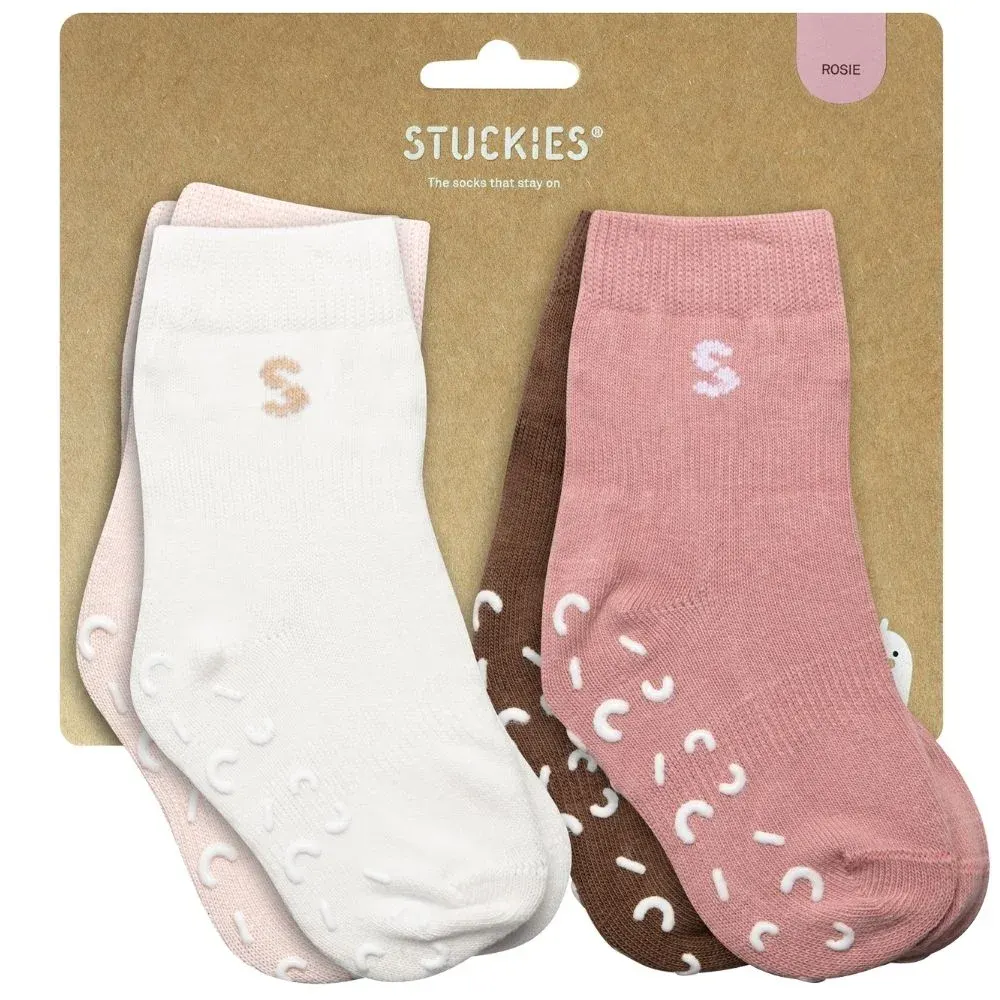 STUCKIES Strumpor i bomull Rosie 4-pack 19/21 STUCKIES