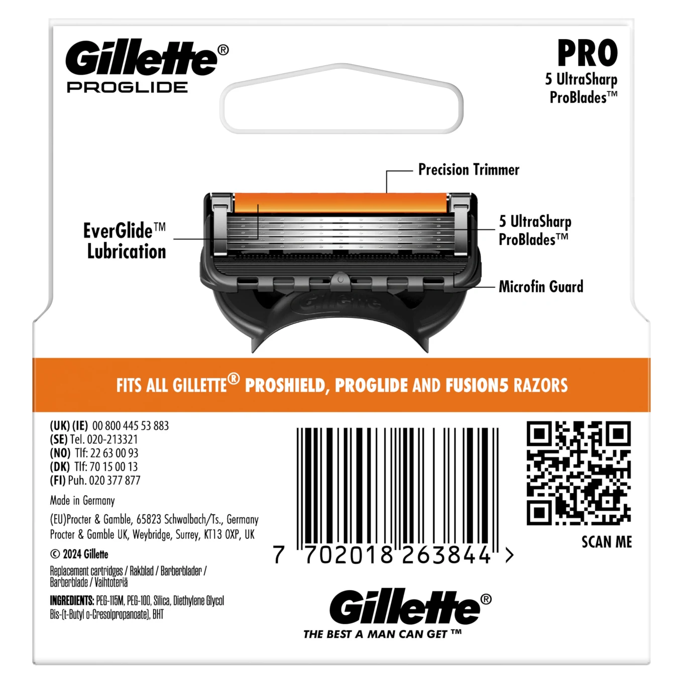 Gillette Proglide Manual 4 st Gillette
